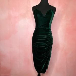 JLUXLABEL velvet midi dress